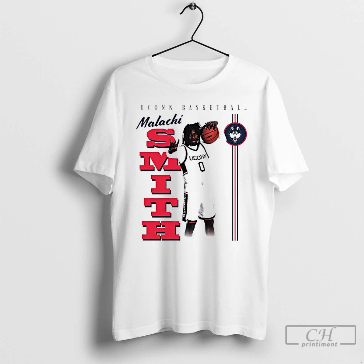 Premium Malachi Smith Illustrated Uconn Basketball T-Shirts, Hoodie, Sweatshirt | PopFlextees.com