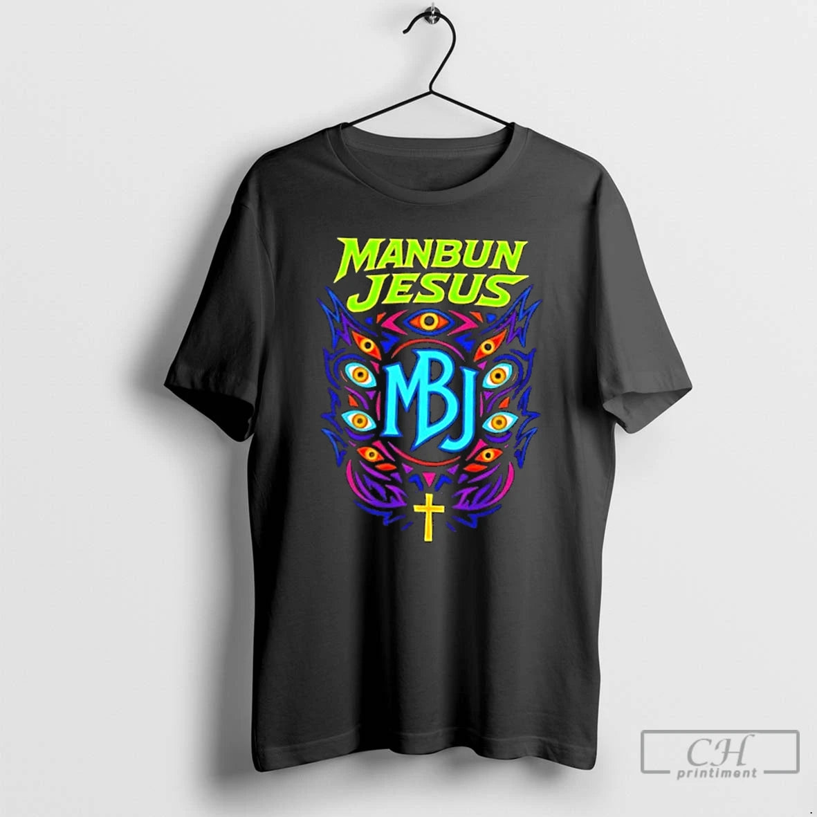 Premium Manbun Jesus Third Eye T-Shirts, Hoodie, Sweatshirt | PopFlextees.com