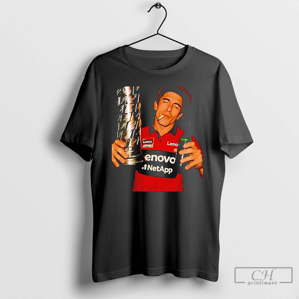 Premium Marc Marquez Gp Champion Beer And Trophy T-Shirts, Hoodie, Sweatshirt | PopFlextees.com