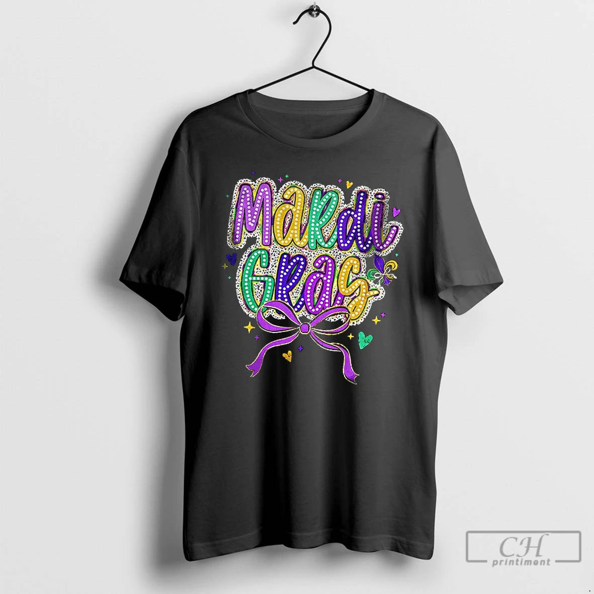 Premium Mardi Gras Coquette Bow T-Shirts, Hoodie, Sweatshirt | PopFlextees.com