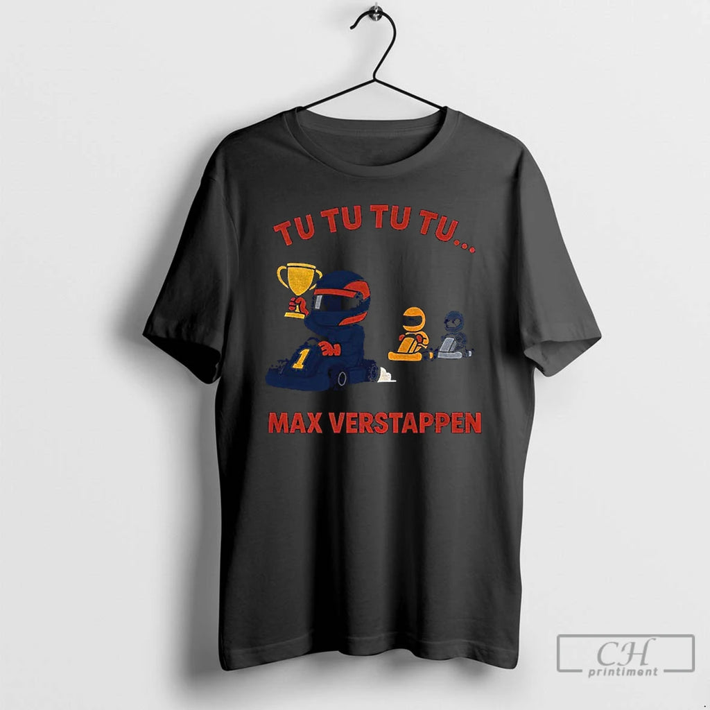 Premium Max Verstappen Trophy Win Tu Tu Tu Formula One Cartoon Vintage T Shirts Sweater Hoodie, Sweatshirt | PopFlextees.com