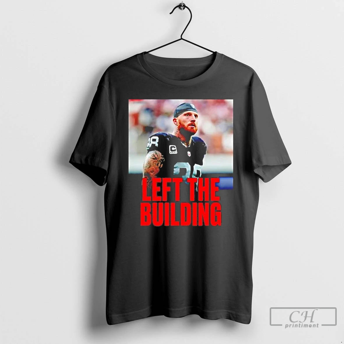 Premium Maxx Crosby Left The Building T-Shirts, Hoodie, Sweatshirt | PopFlextees.com