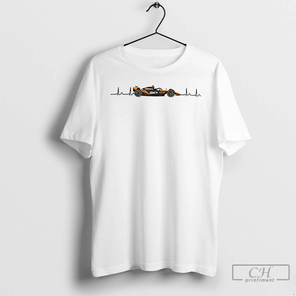 Premium Mclaren F1 Chrome Velo Racing Heart Rate T-Shirts, Hoodie, Sweatshirt | PopFlextees.com