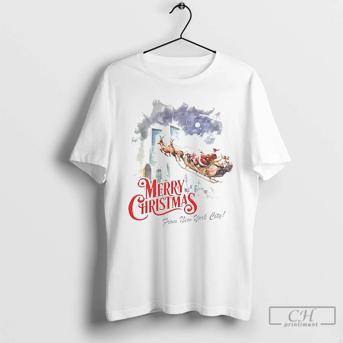 Premium Merry Christmas From New York City T-Shirts, Hoodie, Sweatshirt | PopFlextees.com
