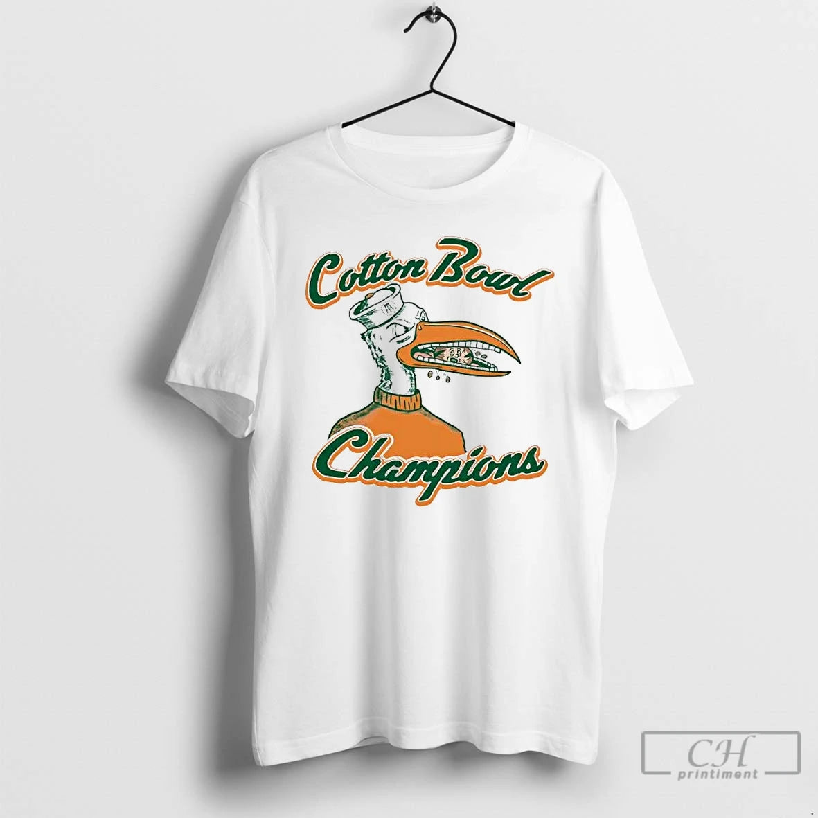 Premium Miami Dolphins 2025 Cotton Bowl Champions Mascot Eating T-Shirts, Hoodie, Sweatshirt | PopFlextees.com
