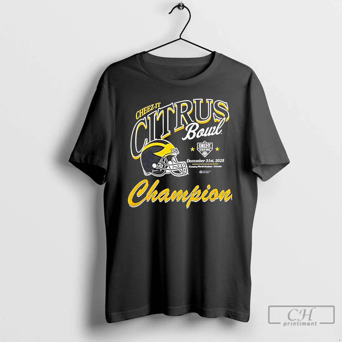 Premium Michigan Wolverines Cheez It Citrus Bowl Champions 2025 Helmet T-Shirts, Hoodie, Sweatshirt | PopFlextees.com