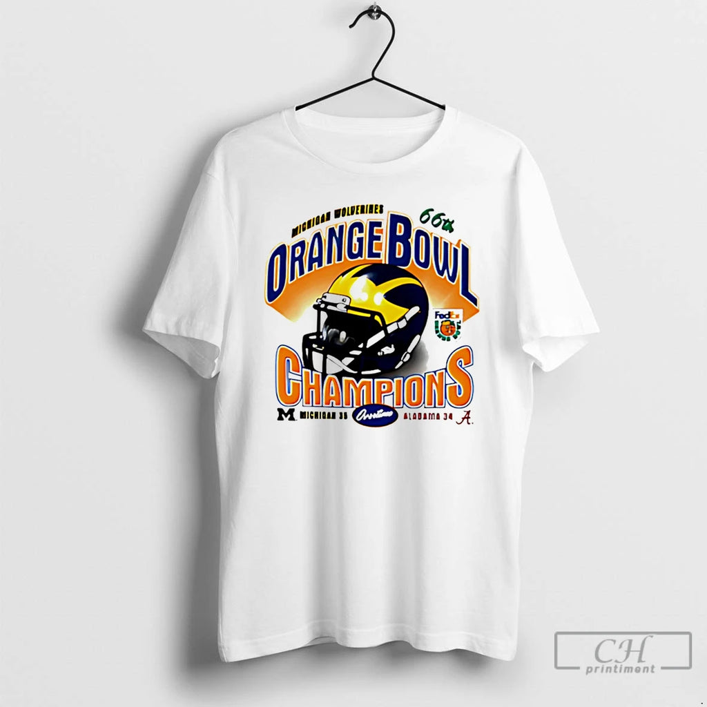 Premium Michigan Wolverines Orange Bowl Champions 2025 Socre T-Shirts, Hoodie, Sweatshirt | PopFlextees.com