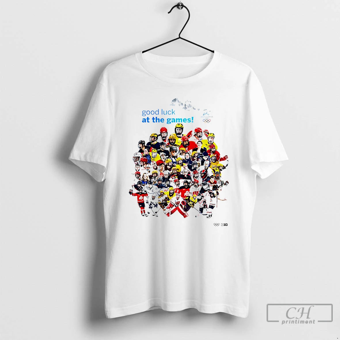 Premium Milano Cortina 2026 Olympic Hockey Good Luck At The Games T-Shirts, Hoodie, Sweatshirt | PopFlextees.com