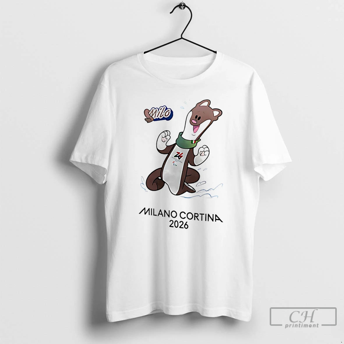 Premium Milano Cortina 2026 Paralympics Mascotte Graphic T-Shirts, Hoodie, Sweatshirt | PopFlextees.com