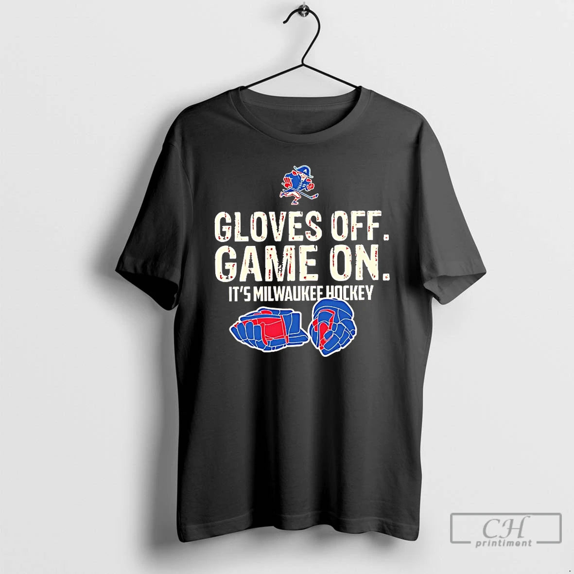 Premium Milwaukee Admirals Gloves Off Game On Its Milwaukee Hockey T-Shirts, Hoodie, Sweatshirt | PopFlextees.com