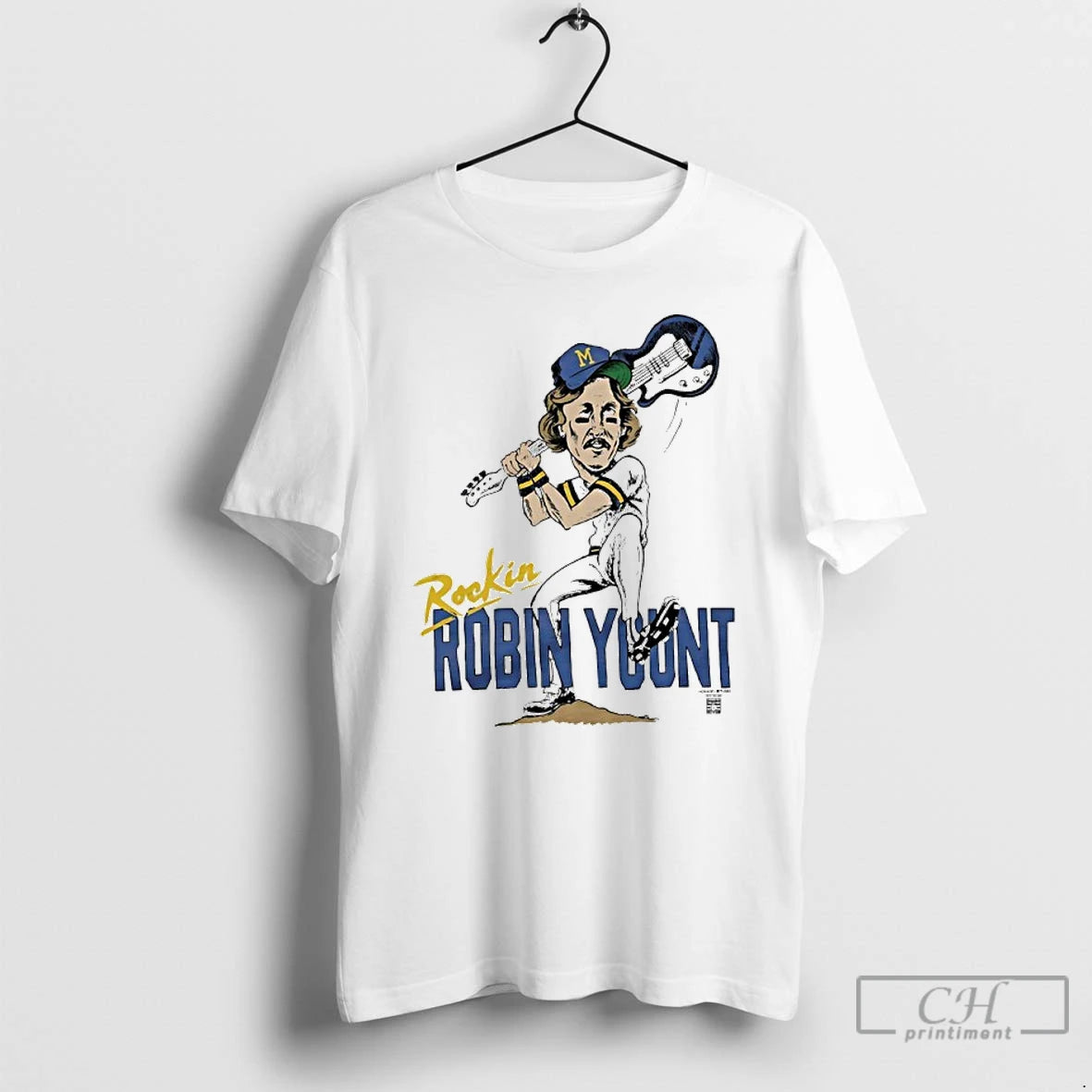 Premium Milwaukee Brewers Rockin Robin Yount Player Caricature T-Shirts, Hoodie, Sweatshirt | PopFlextees.com