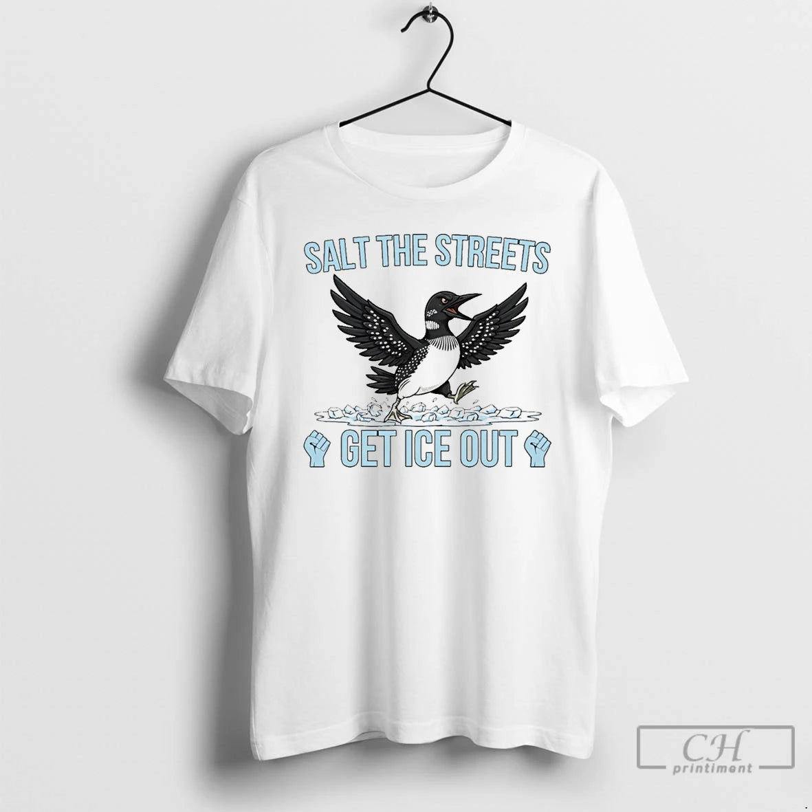 Premium Minnesota Loon Salt The Streets Get Ice Out T-Shirts, Hoodie, Sweatshirt | PopFlextees.com
