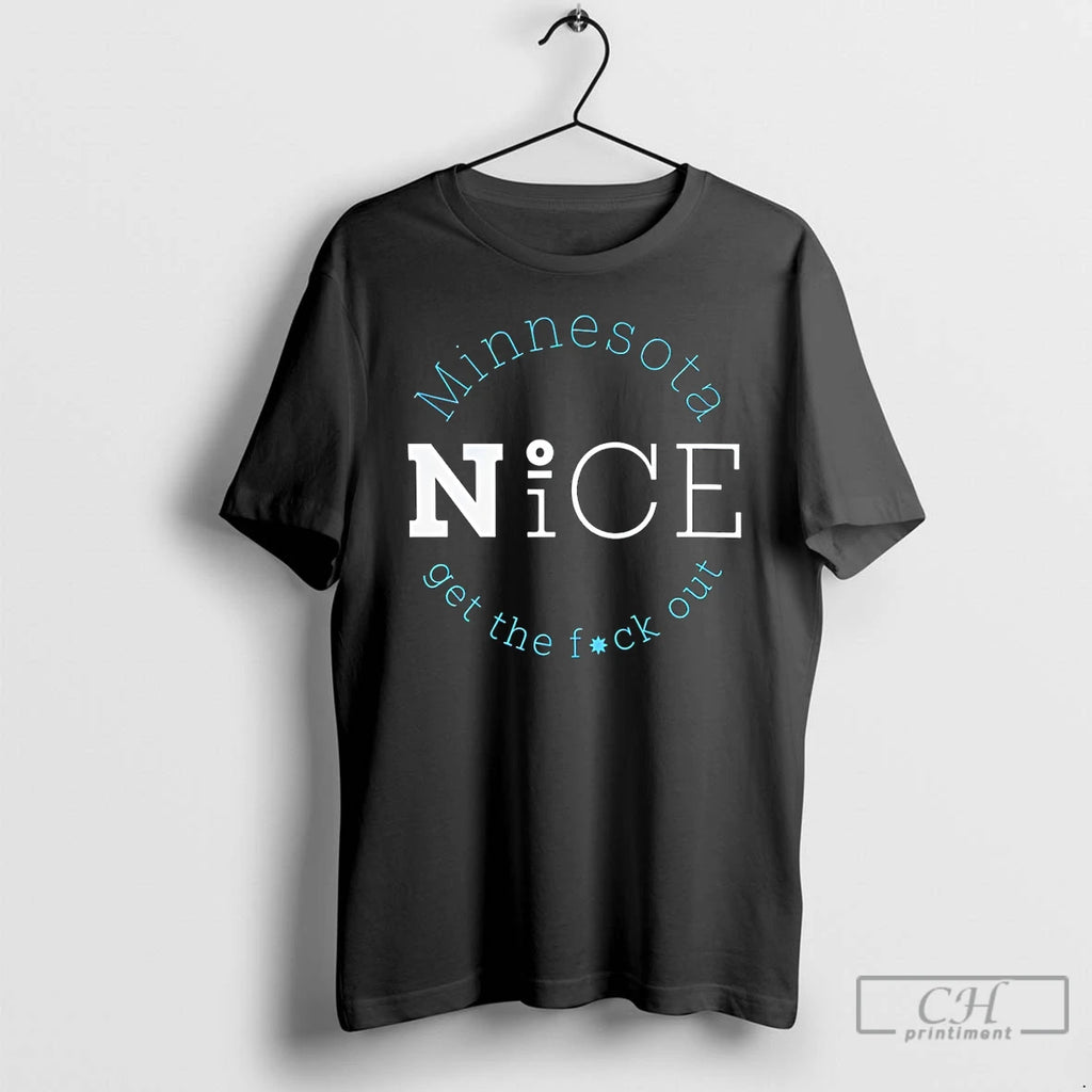 Premium Minnesota No Ice Get The Fuck Out T-Shirts, Hoodie, Sweatshirt | PopFlextees.com