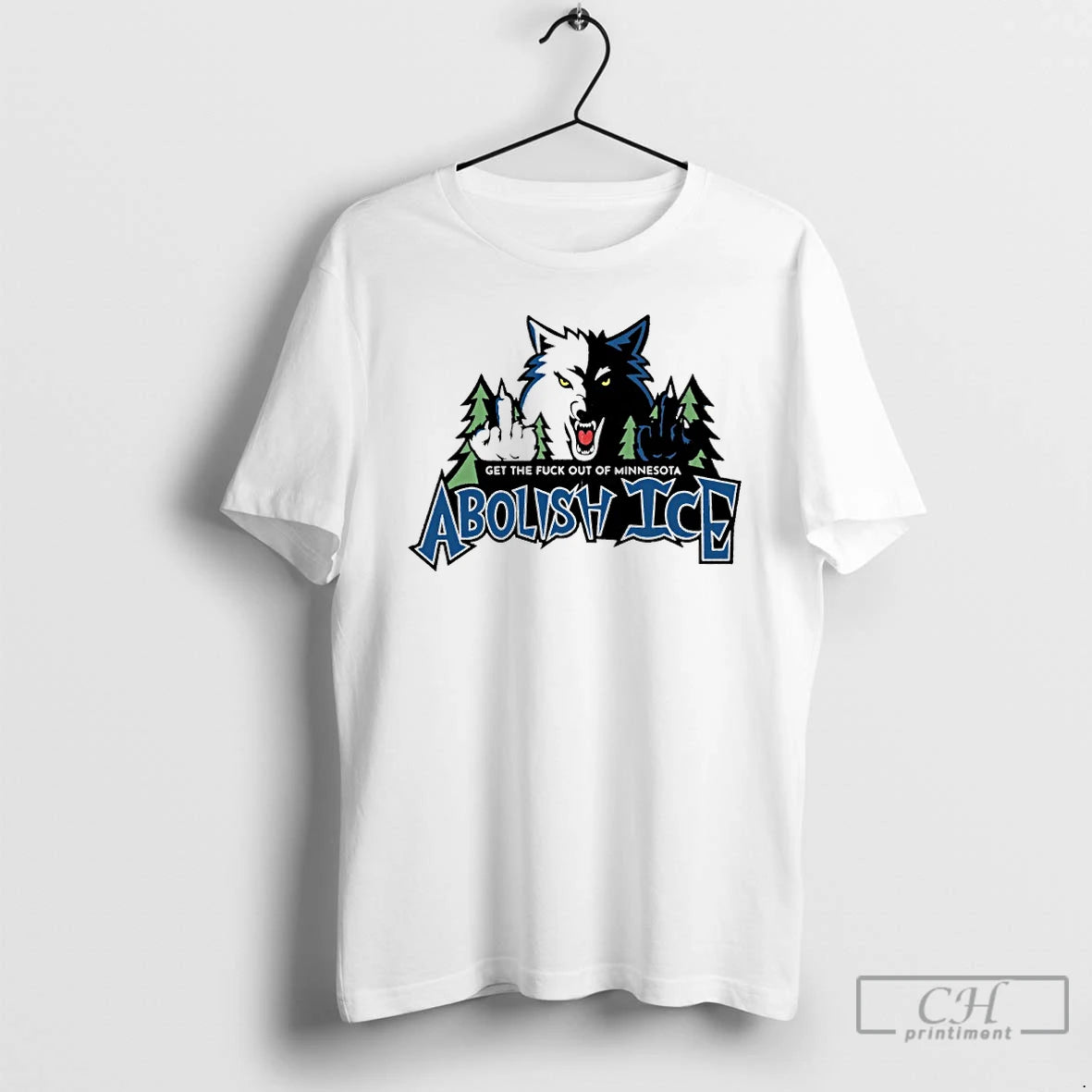 Premium Minnesota Timberwolves Get The Fuck Out Of Minnesota Abolish Ice T-Shirts, Hoodie, Sweatshirt | PopFlextees.com