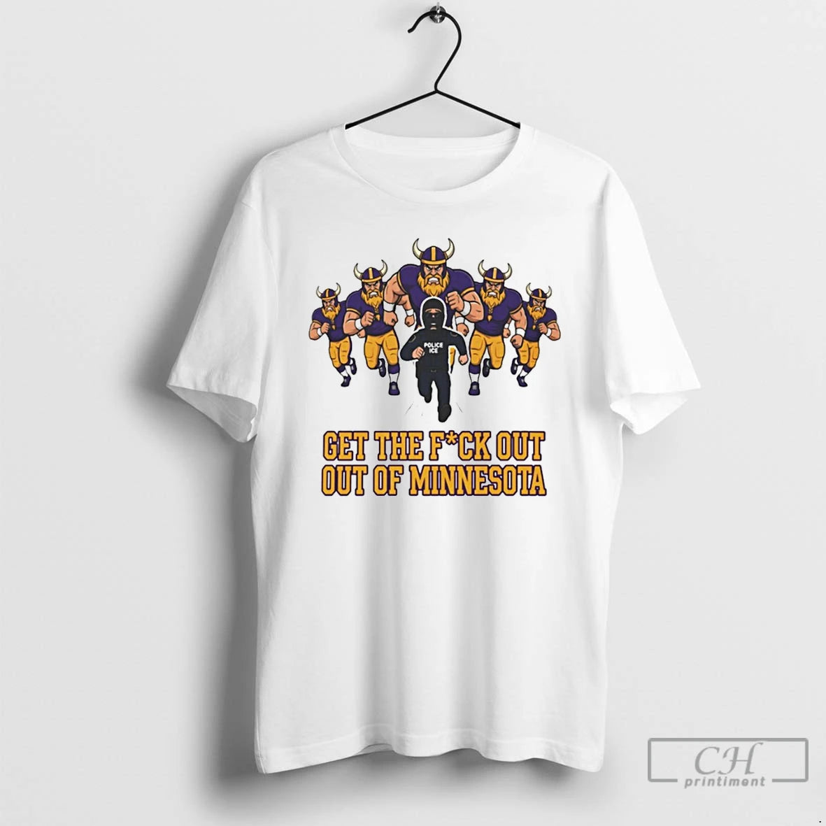 Premium Minnesota Vikings Ice Get The Fuck Out Of Minnesota Anti Ice Protest T Shirts Hoodie, Sweatshirt | PopFlextees.com