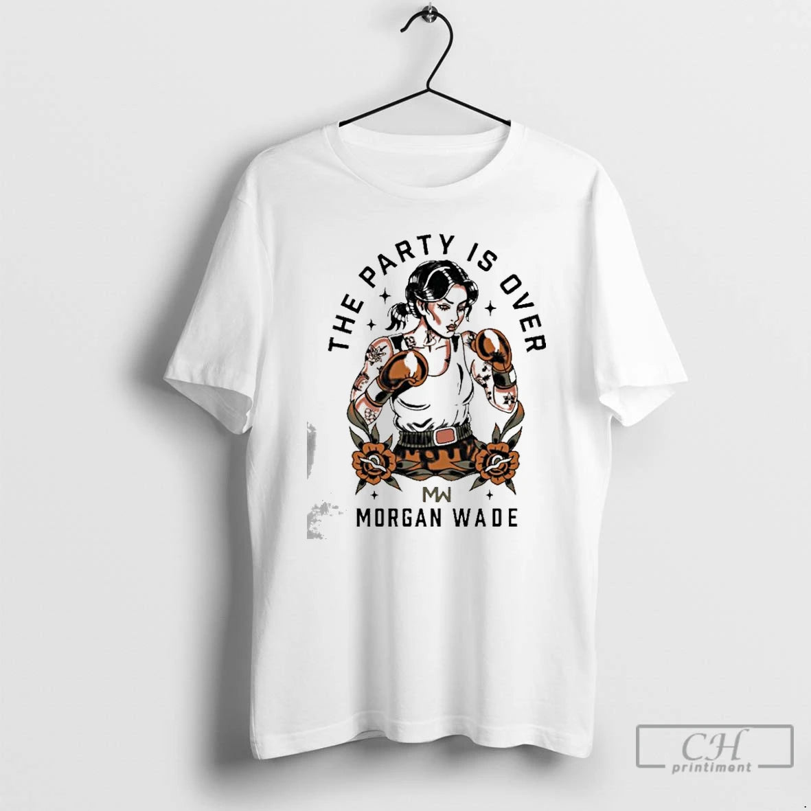 Premium Morgan Wade The Party Is Over Boxing T-Shirts, Hoodie, Sweatshirt | PopFlextees.com