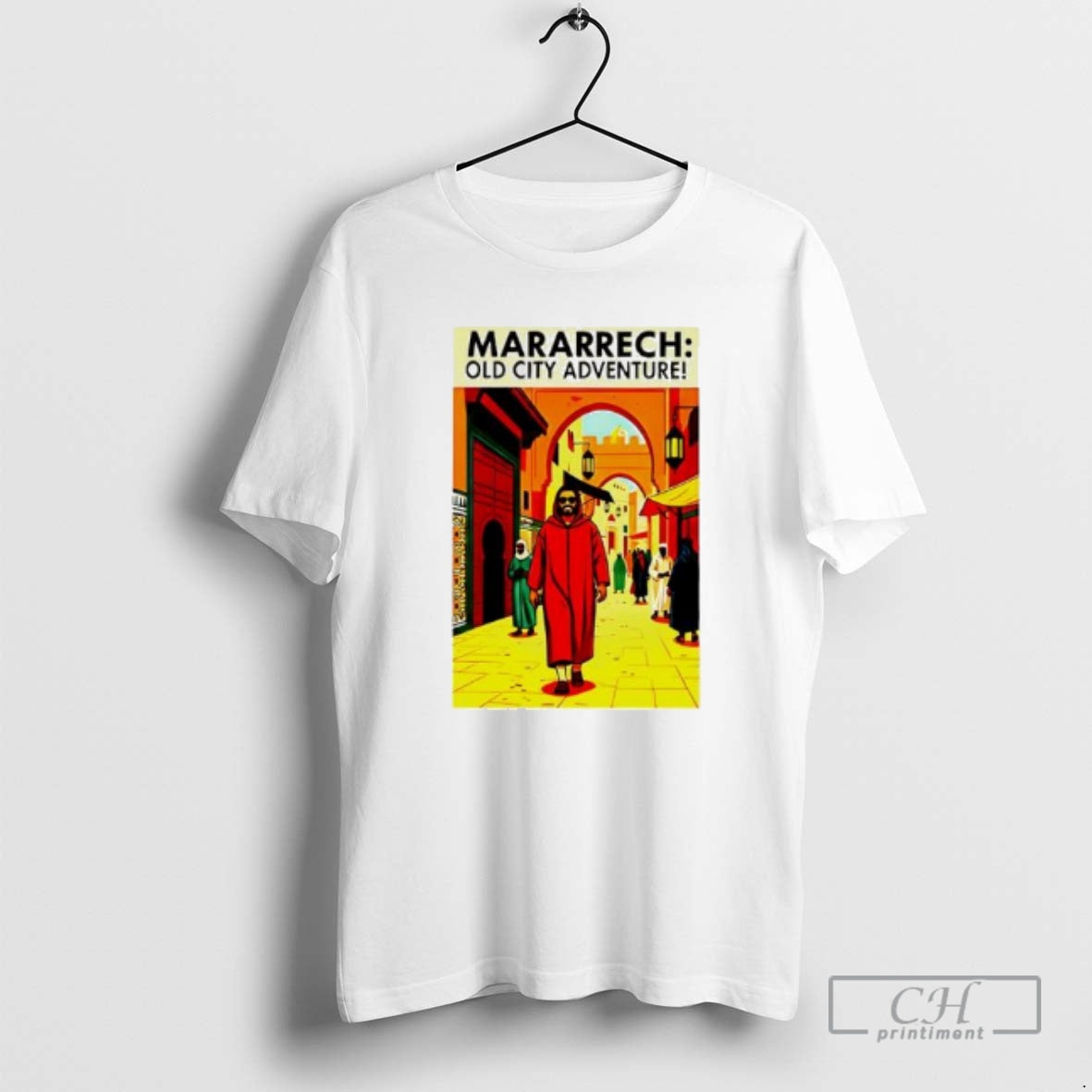 Premium Moroccan Life Style In Street Of Old Marrakech City Shirt Sweater Hoodie, Sweatshirt | PopFlextees.com