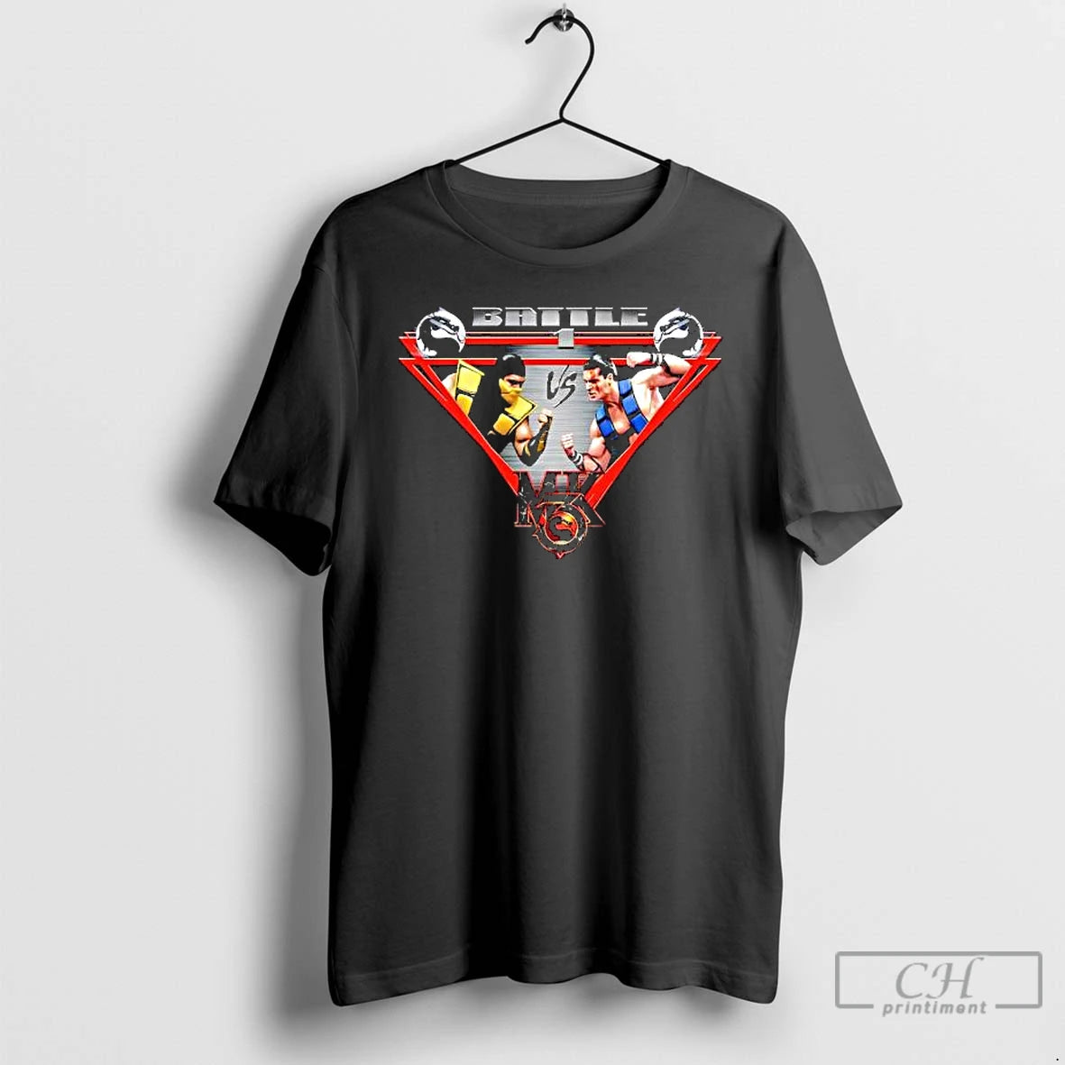 Premium Mortal Kombat Fight Screen Triangle T-Shirts, Hoodie, Sweatshirt | PopFlextees.com