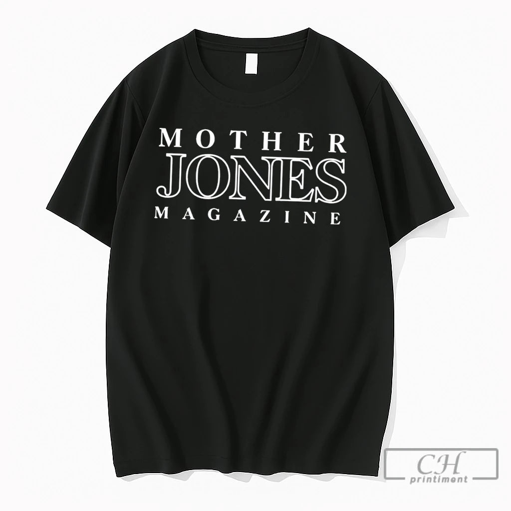 Premium Mother Jones Magezine Text Tee