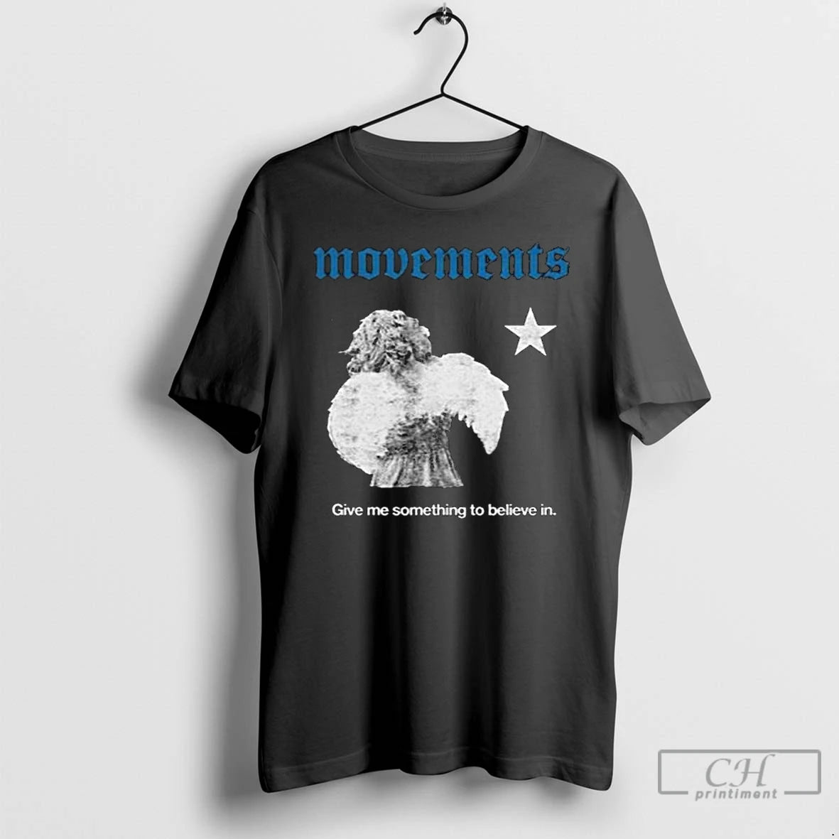 Premium Movement Something To Believe In Angel Graphic T-Shirts, Hoodie, Sweatshirt | PopFlextees.com