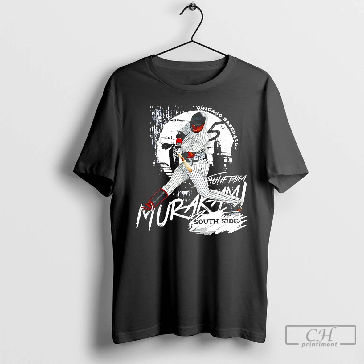 Premium Munetaka Murakami Chicago White Sox Skyline Graphic T-Shirts, Hoodie, Sweatshirt | PopFlextees.com