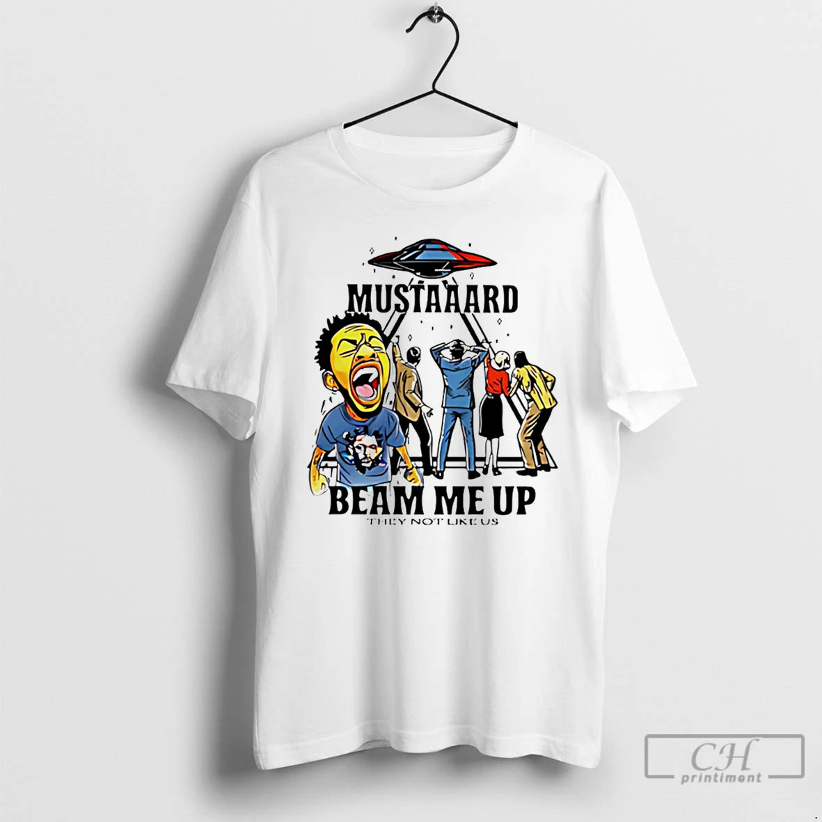 Premium Mustard Beam Me Up They Not Like Us T-Shirts, Hoodie, Sweatshirt | PopFlextees.com