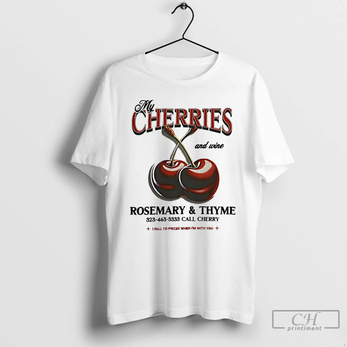 Premium My Cherries And Wine Rose Mary And Thyme T-Shirts, Hoodie, Sweatshirt | PopFlextees.com