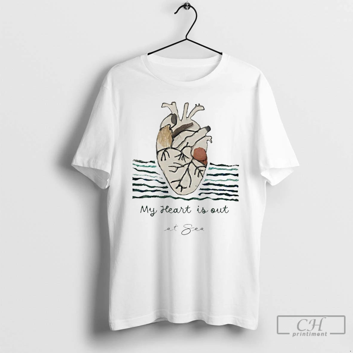 Premium My Heart Is Out At Sea T-Shirts, Hoodie, Sweatshirt | PopFlextees.com