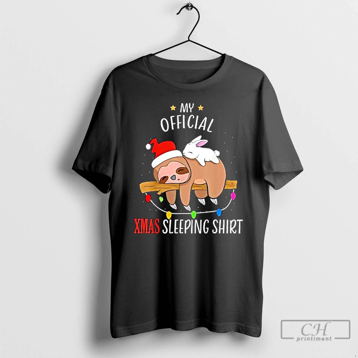 Premium My Sloth Christmas Sleeping T-Shirts, Hoodie, Sweatshirt | PopFlextees.com