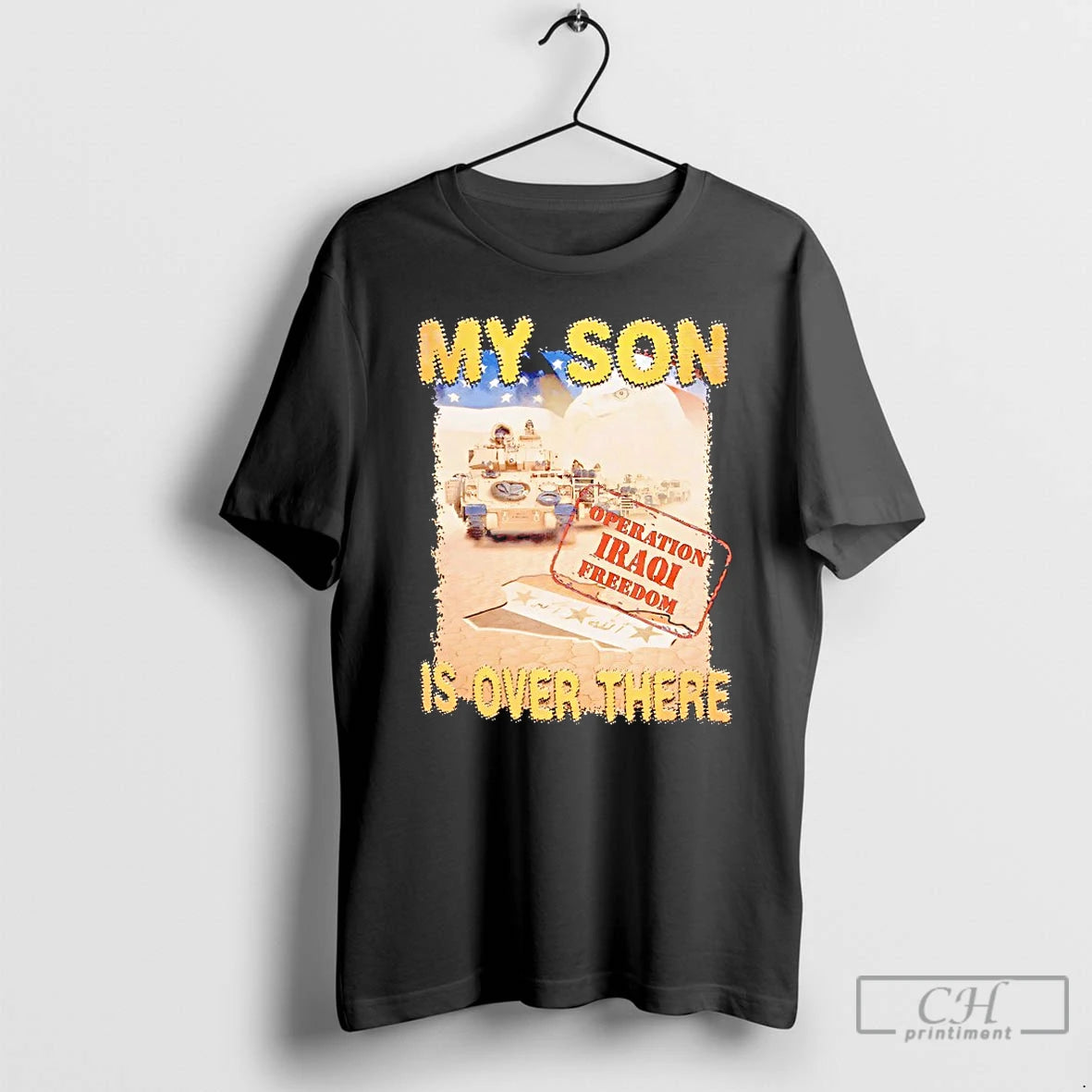 Premium My Son Is Over There Operation Iraqi Freedom T-Shirts, Hoodie, Sweatshirt | PopFlextees.com