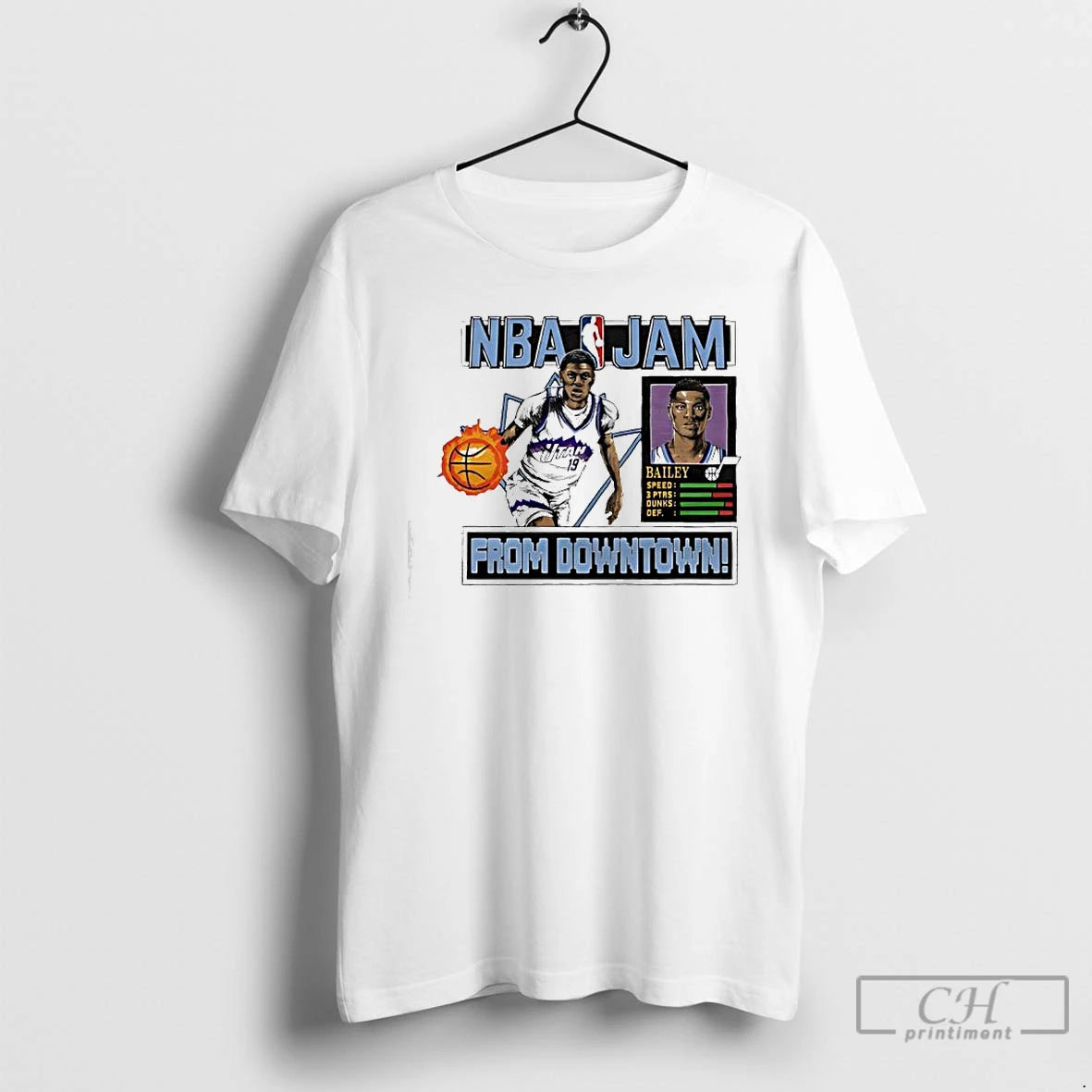 Nba Jam Jazz Ace Bailey Downtown T-Shirts, Hoodie, Sweatshirt