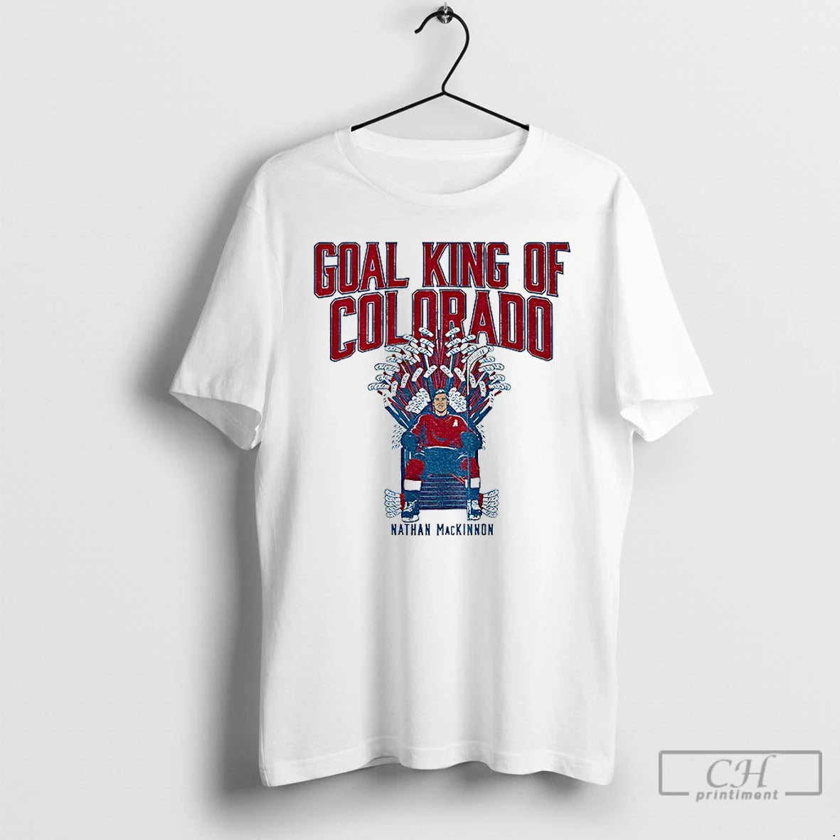 Premium Nathan Mackinnon Colorado Avalanche Nhl Hockey Goal King Of Colorado T-Shirts, Hoodie, Sweatshirt | PopFlextees.com