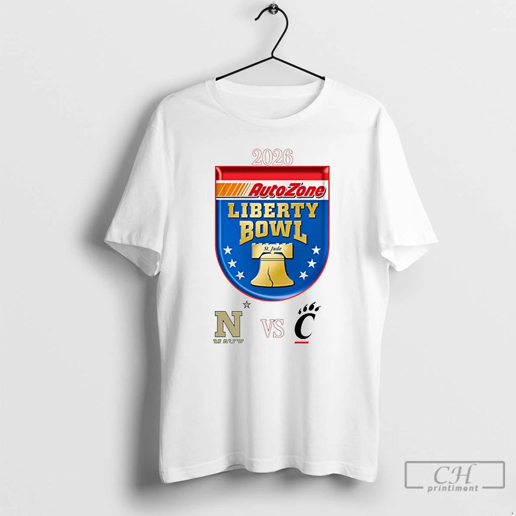 Premium Navy Midshipmen Vs Cincinnati Bearcats 2026 Liberty Bowl T-Shirts, Hoodie, Sweatshirt | PopFlextees.com