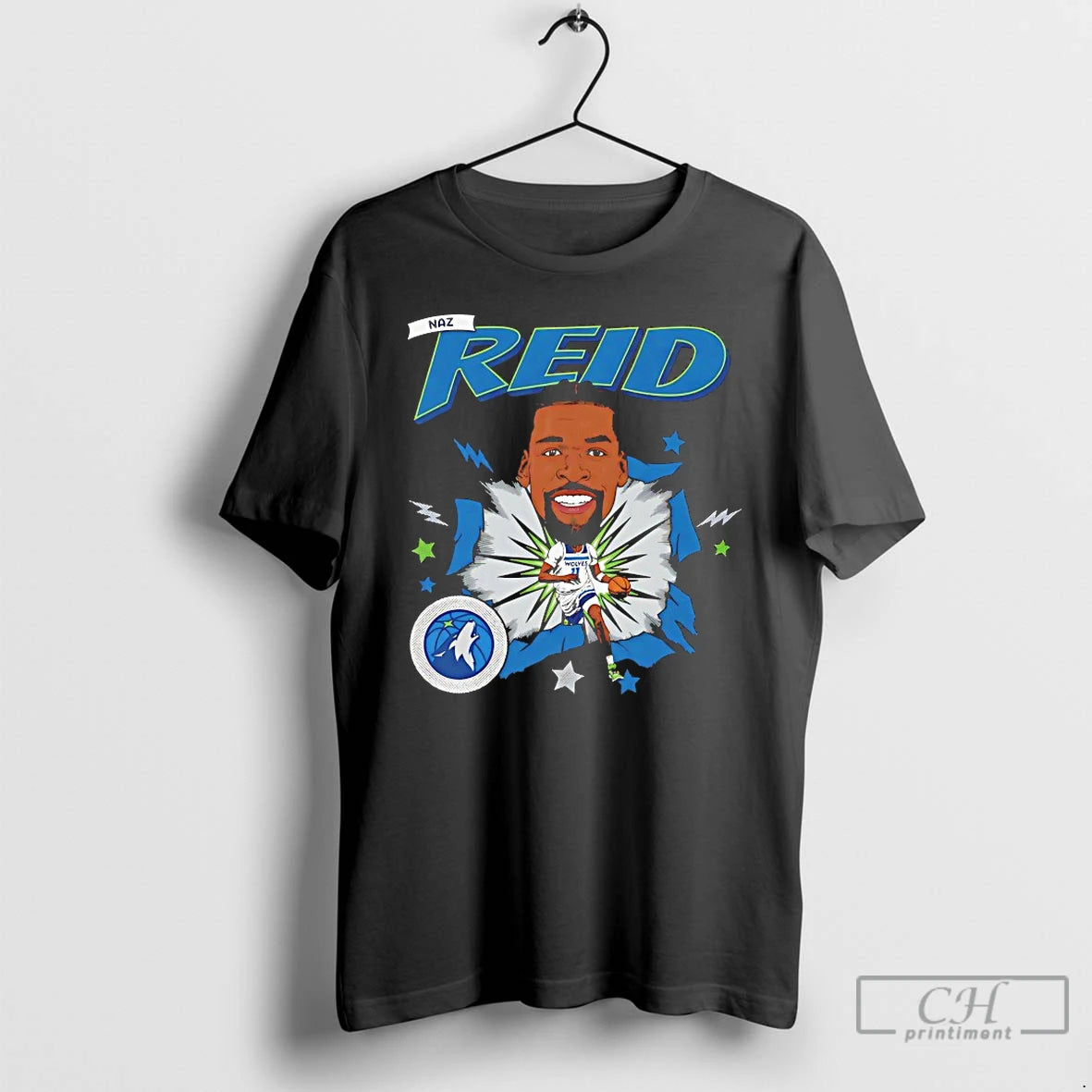 Premium Naz Reid Minnesota Timberwolves Caricature T-Shirts, Hoodie, Sweatshirt | PopFlextees.com