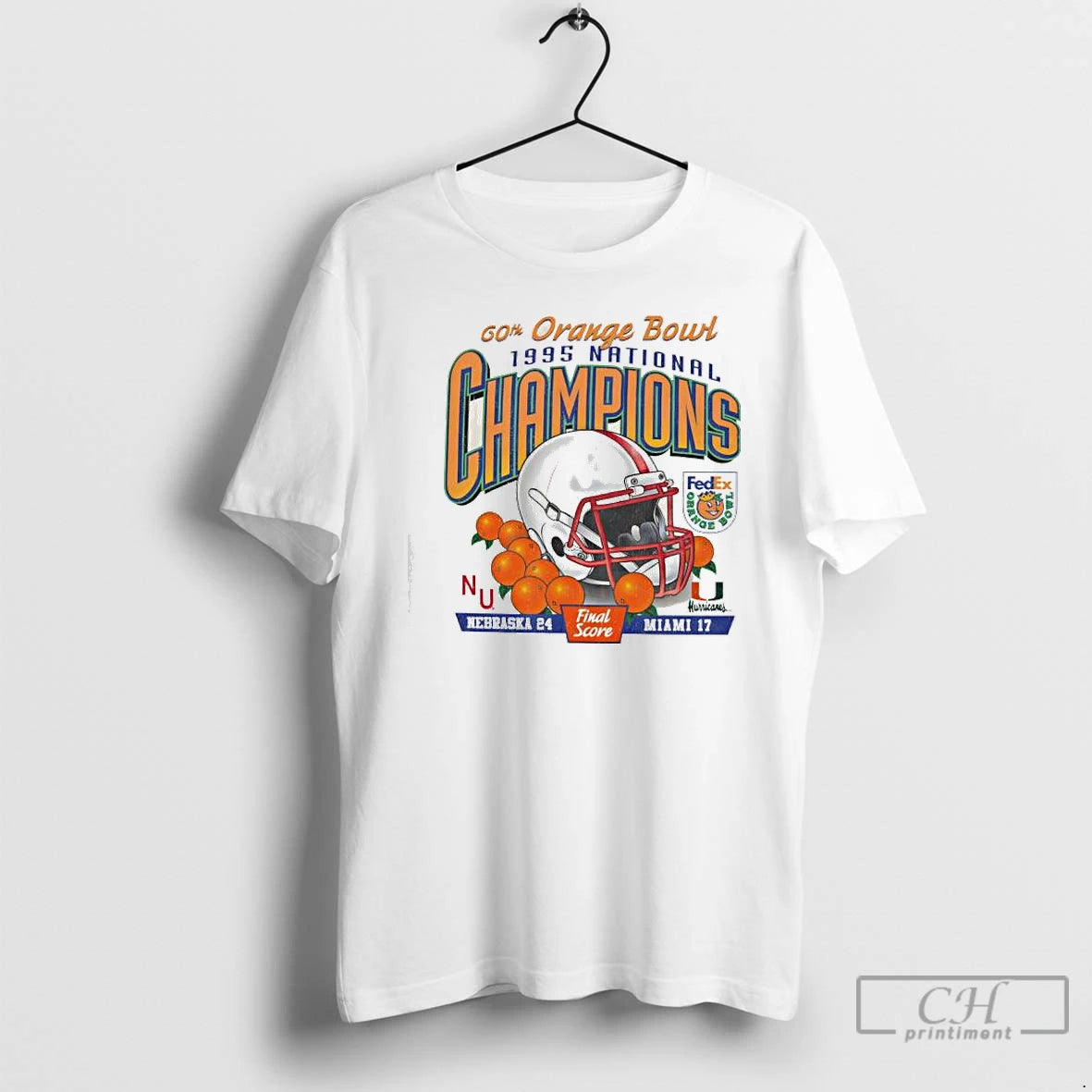 Premium Nebraska Cornhuskers Orange Bowl Champions 1995 T-Shirts, Hoodie, Sweatshirt | PopFlextees.com