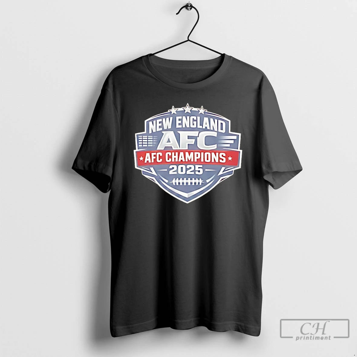 Premium New England Afc Champions 2025 Logo T-Shirts, Hoodie, Sweatshirt | PopFlextees.com