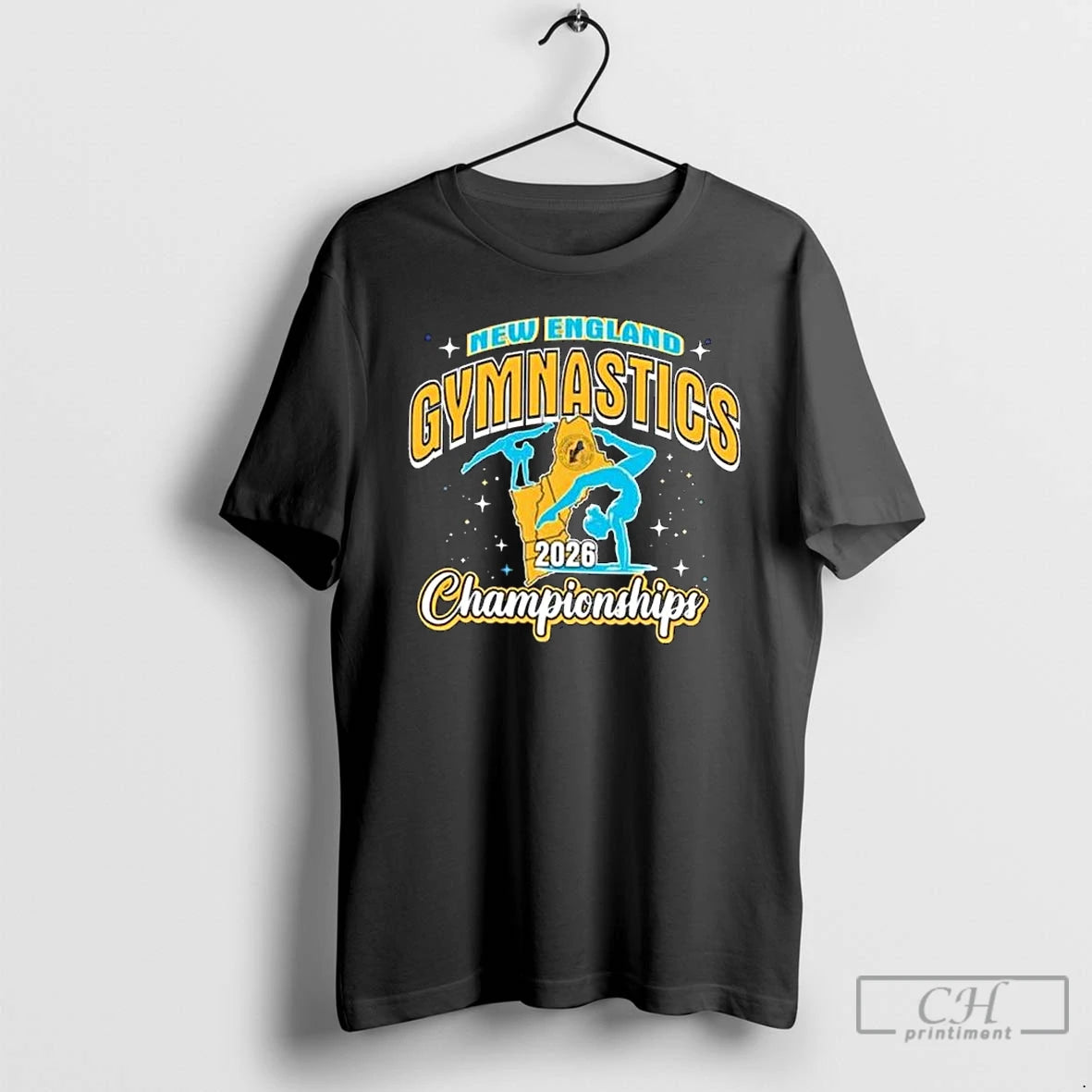 Premium New England Necsspa Gymnastics Championships 2026 Logo T-Shirts, Hoodie, Sweatshirt | PopFlextees.com