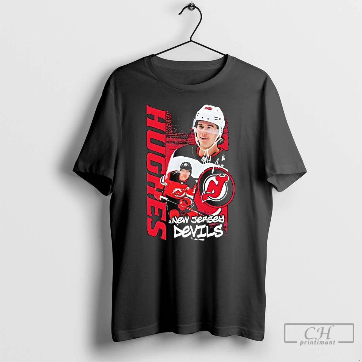 New Devils Jack Hughes Playmaker Signature T-Shirts, Hoodie, Sweatshirt