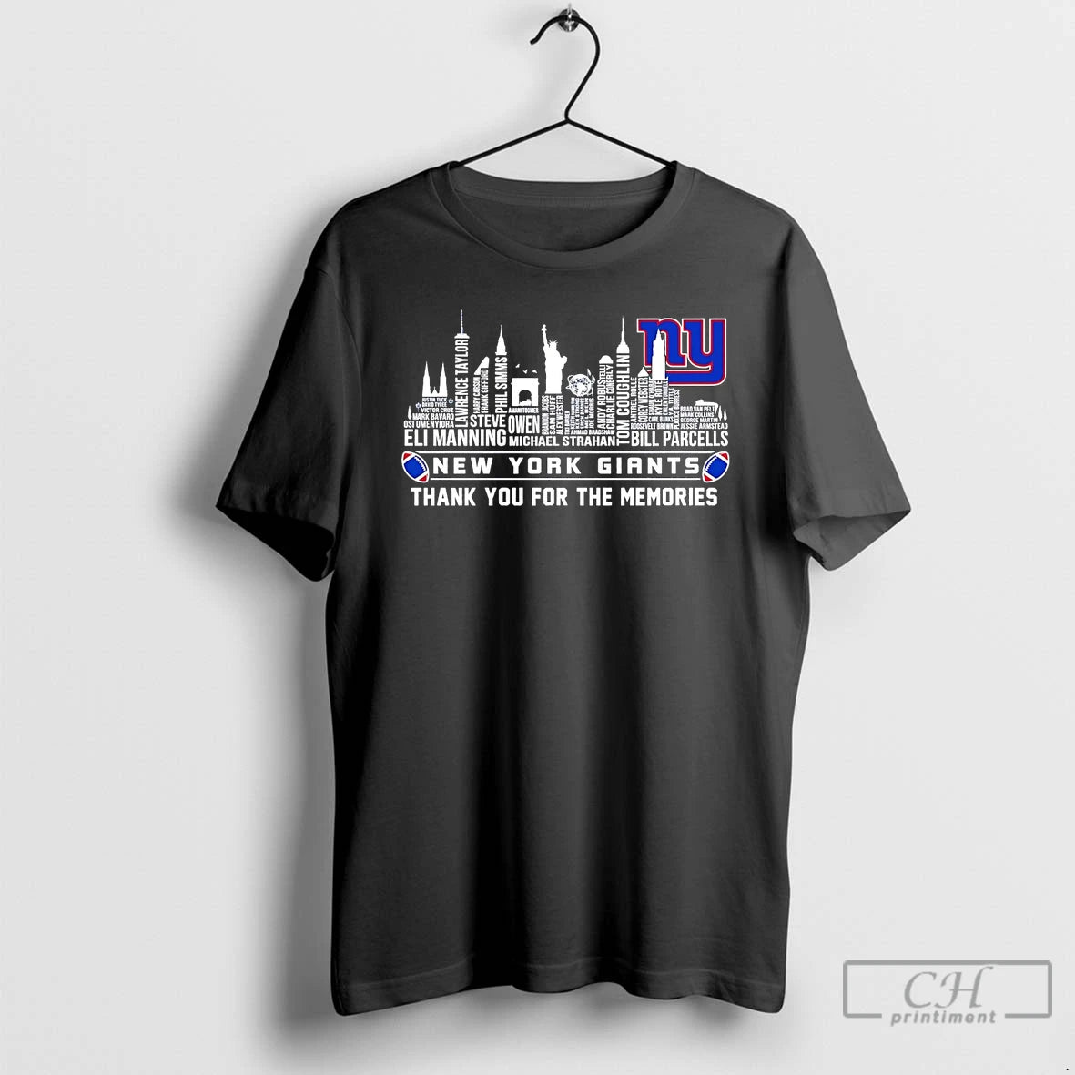 Premium New York Giants City Players Names Thank You For The Memories T Shirts Sweater Hoodie, Sweatshirt | PopFlextees.com