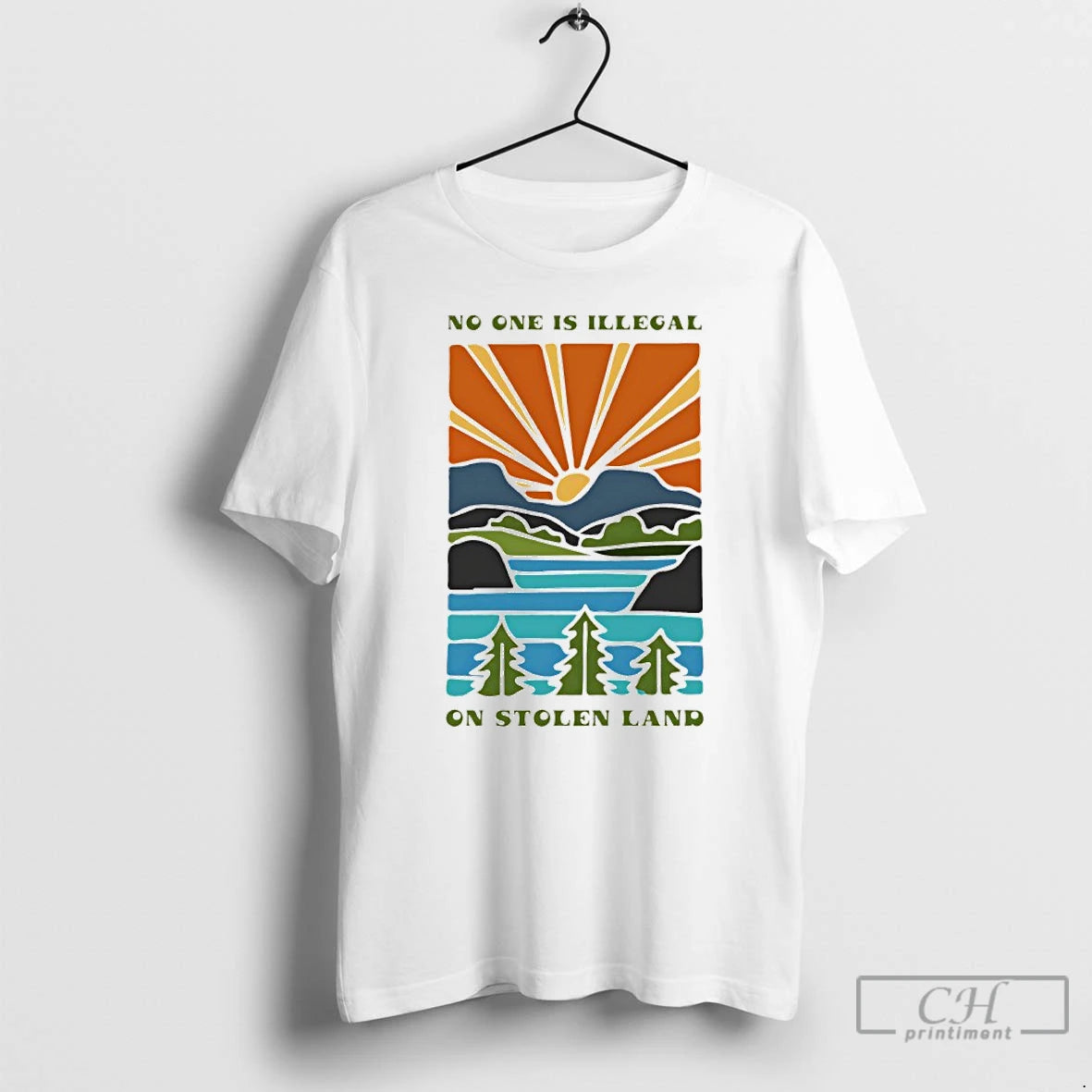 Premium No One Is Illegal On Stolen Land T-Shirts, Hoodie, Sweatshirt | PopFlextees.com