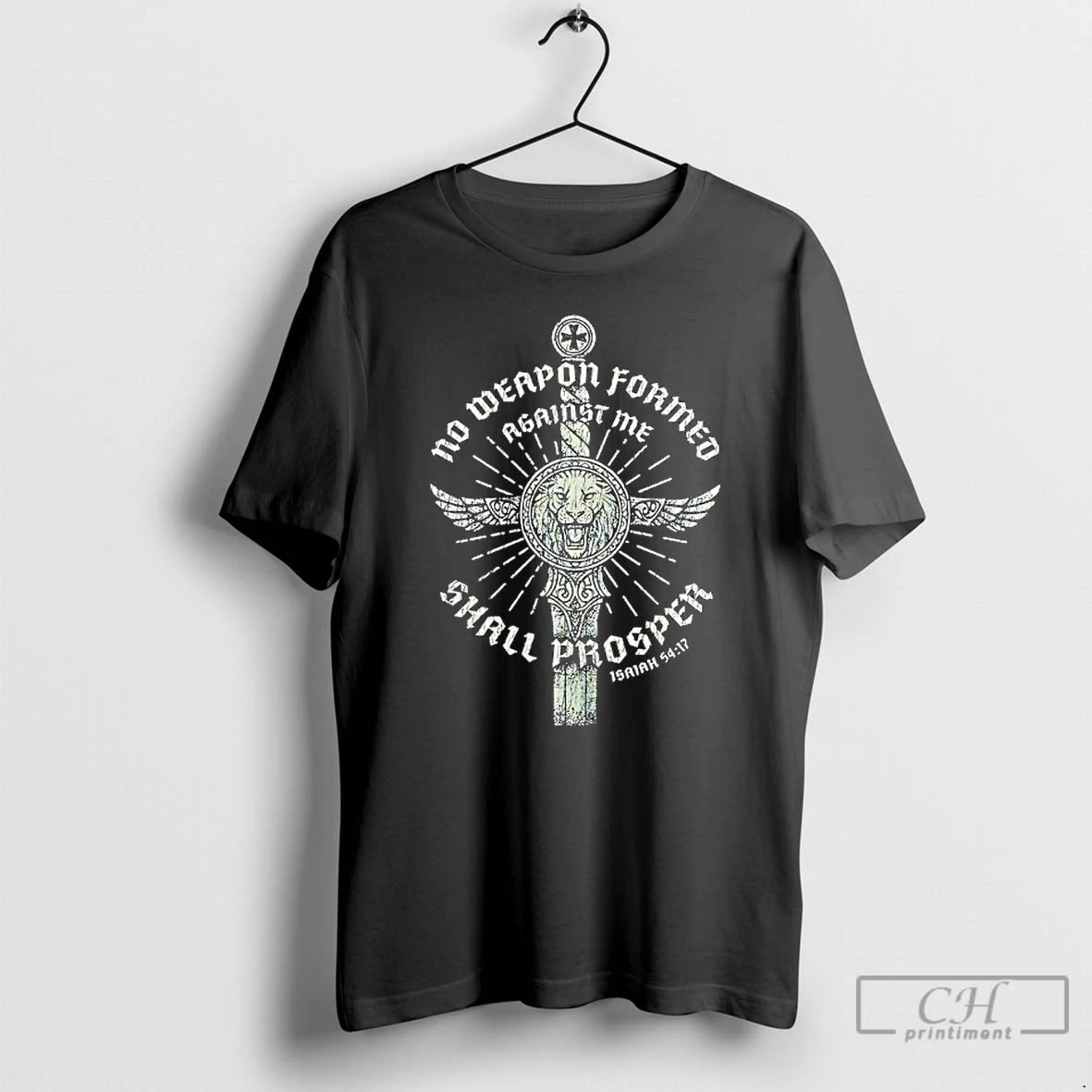 No Weapon Formed Against Me Shall Prosper Isaiah Lion T-Shirts, Hoodie, Sweatshirt