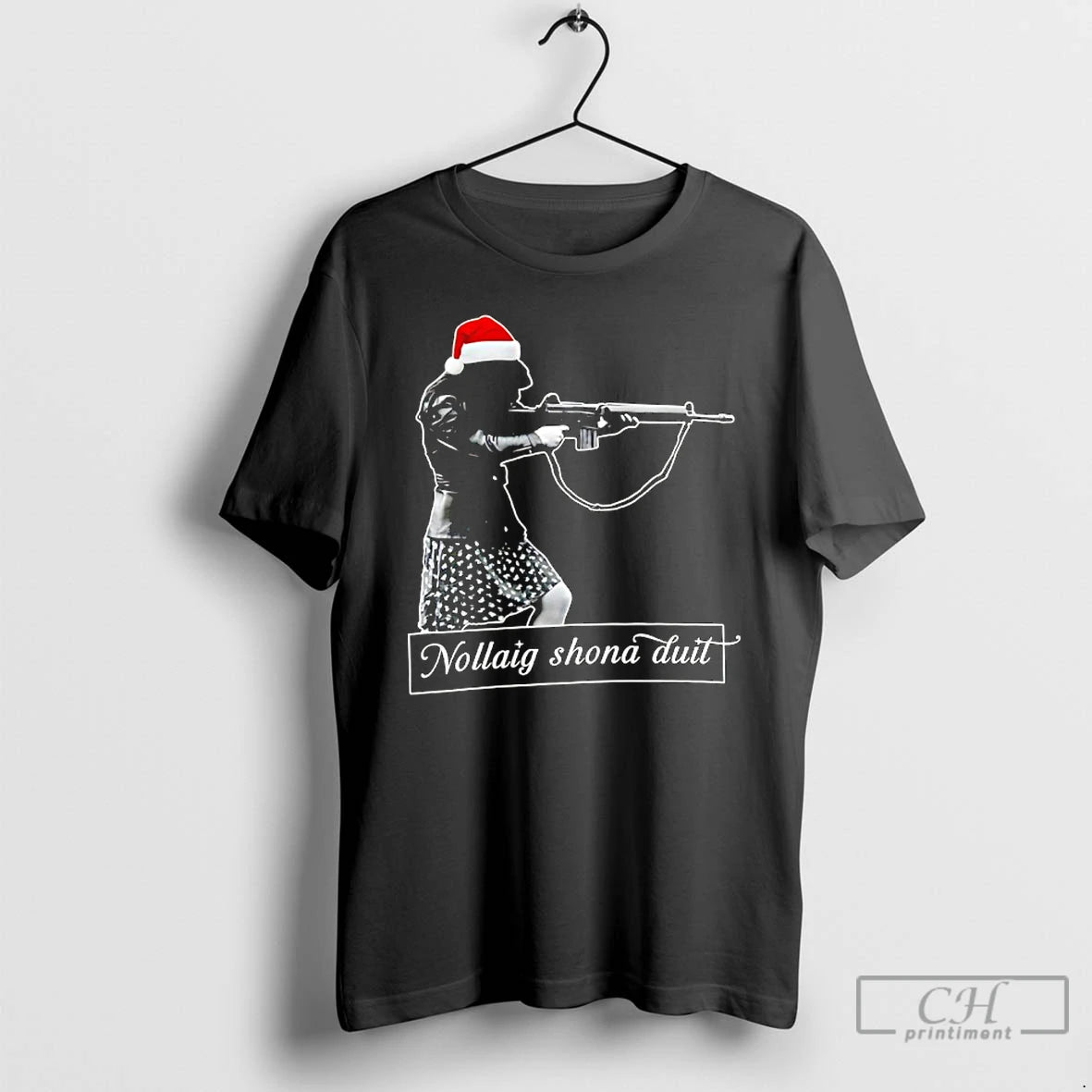 Premium Nollaig Shona Duit Santa Christmas T-Shirts, Hoodie, Sweatshirt | PopFlextees.com