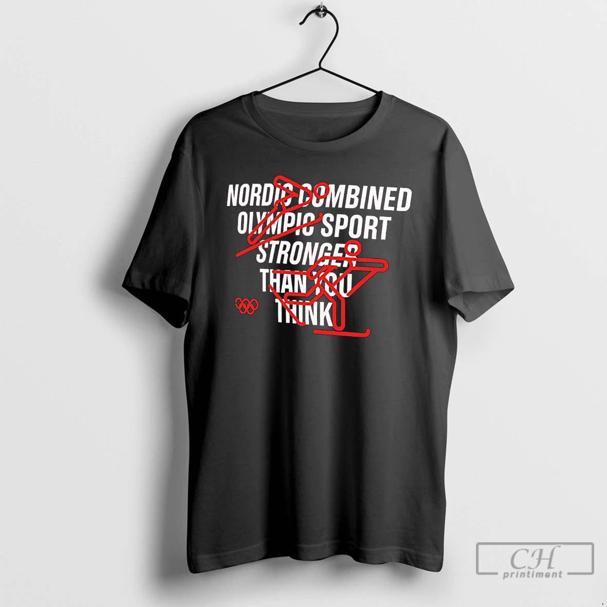 Premium Nordic Combined Olympic Sport Stronger Than You Think T-Shirts, Hoodie, Sweatshirt | PopFlextees.com