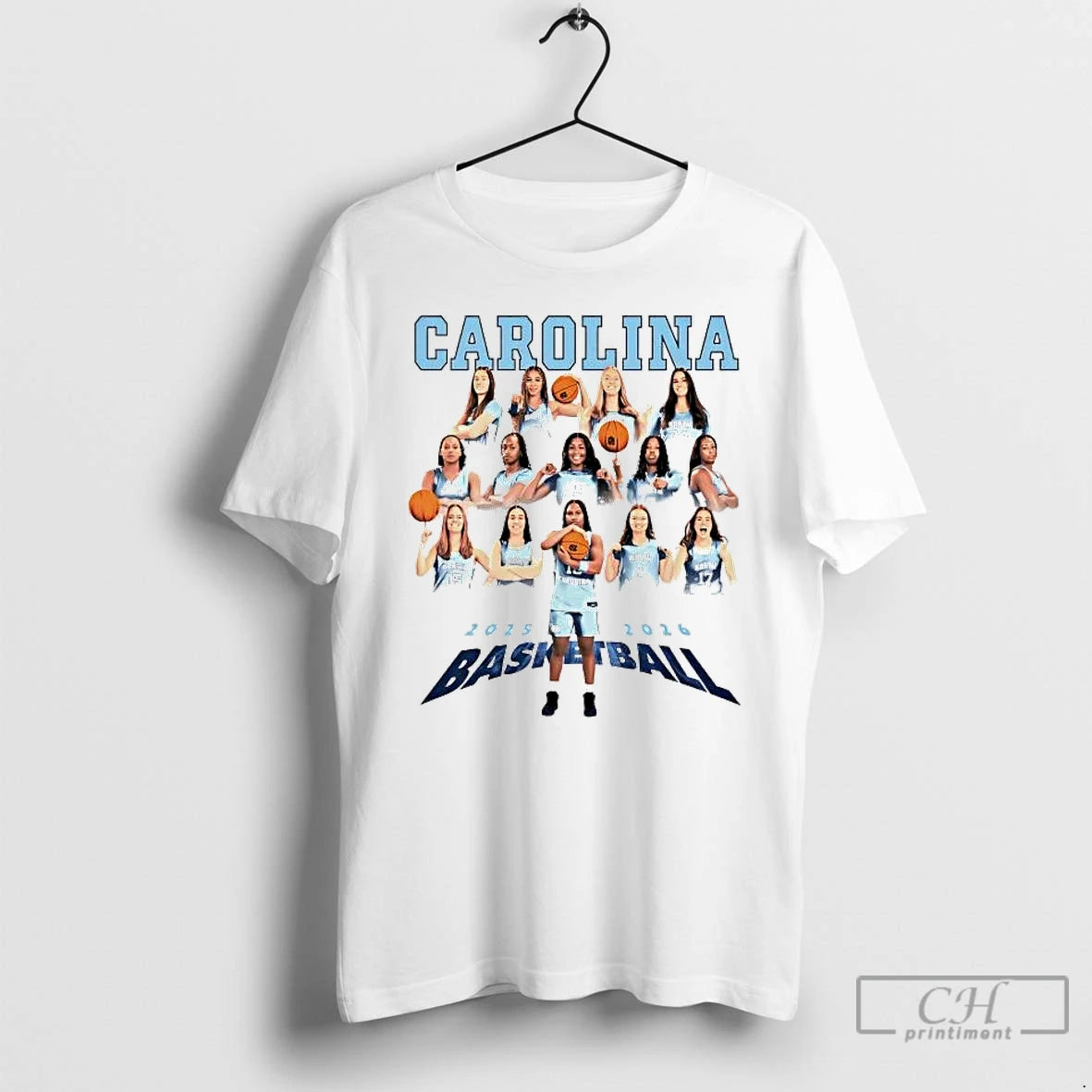 Premium North Carolina Womens Basketball 2026 Team Players T-Shirts, Hoodie, Sweatshirt | PopFlextees.com