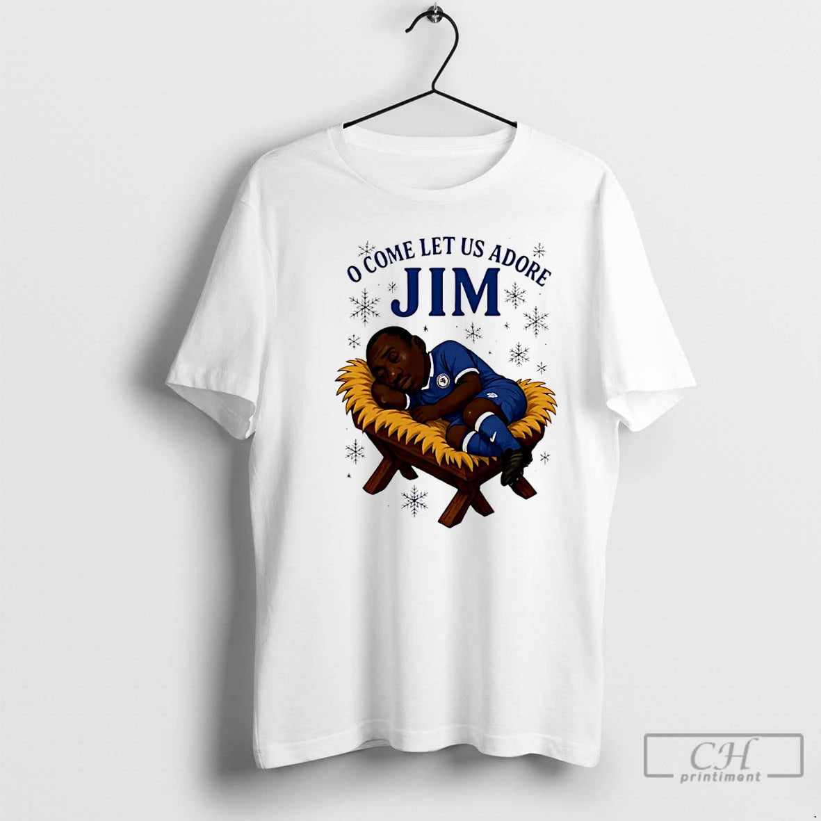 Premium O Come Let Us Adore Jim Chelsea Christmas Christmas T-Shirts, Hoodie, Sweatshirt | PopFlextees.com