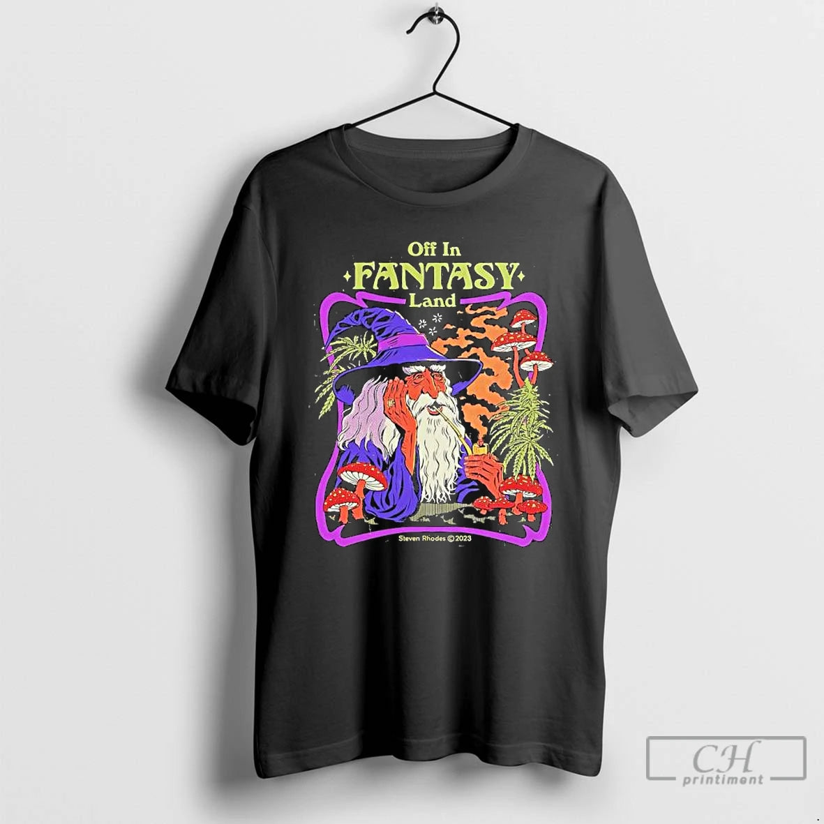 Premium Off In Fantasy Land Wizard T-Shirts, Hoodie, Sweatshirt | PopFlextees.com