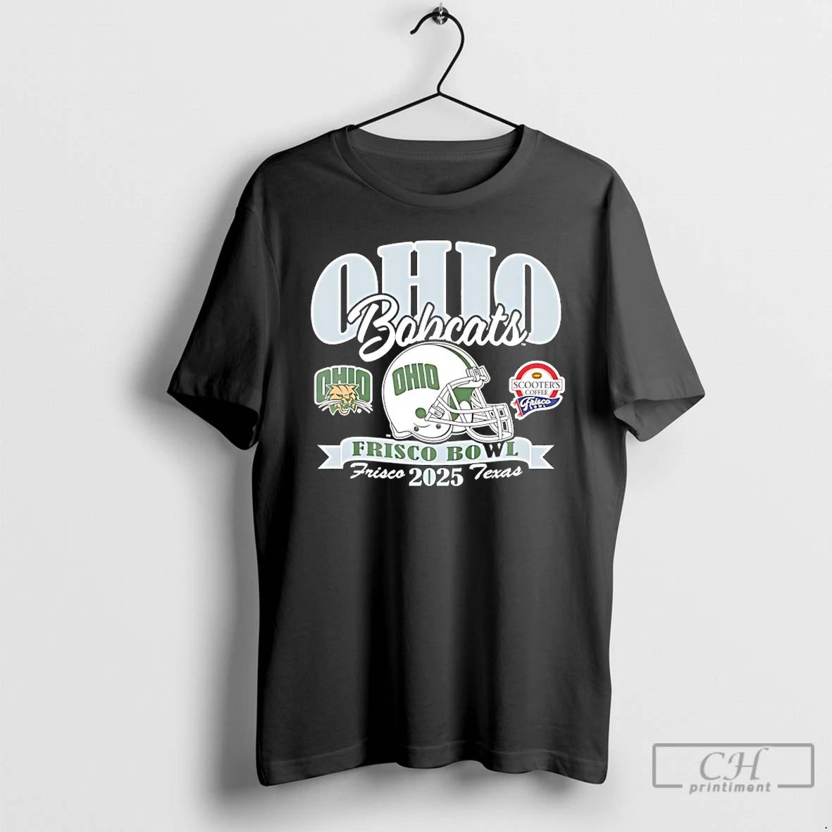 Premium Ohio Bobcats Football 2025 Scooters Coffee Frisco Bowl T-Shirts, Hoodie, Sweatshirt | PopFlextees.com