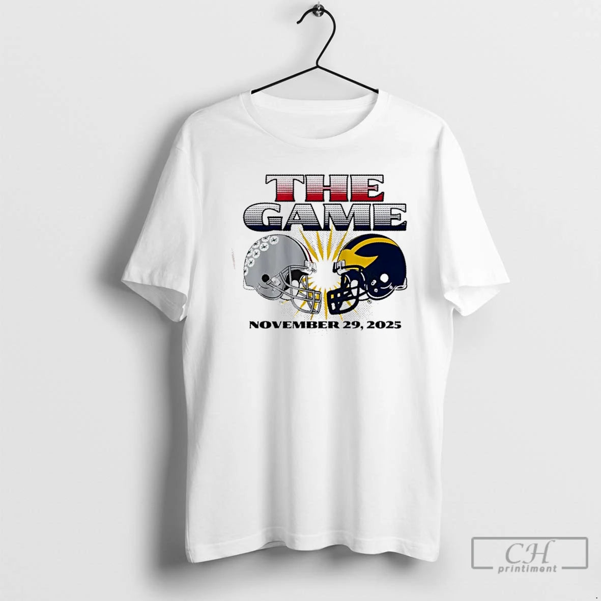 Premium Ohio State Vs Michigan The Game November 29 2025 Football Helmets T Shirts Sweater Hoodie, Sweatshirt