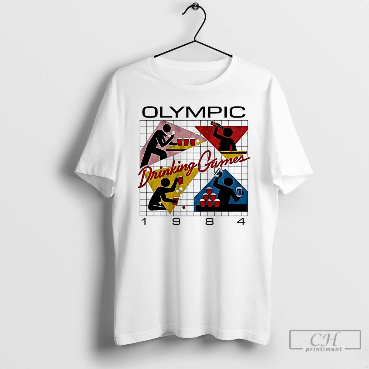 Premium Olympic Drinking Games 1984 Retro T-Shirts, Hoodie, Sweatshirt | PopFlextees.com