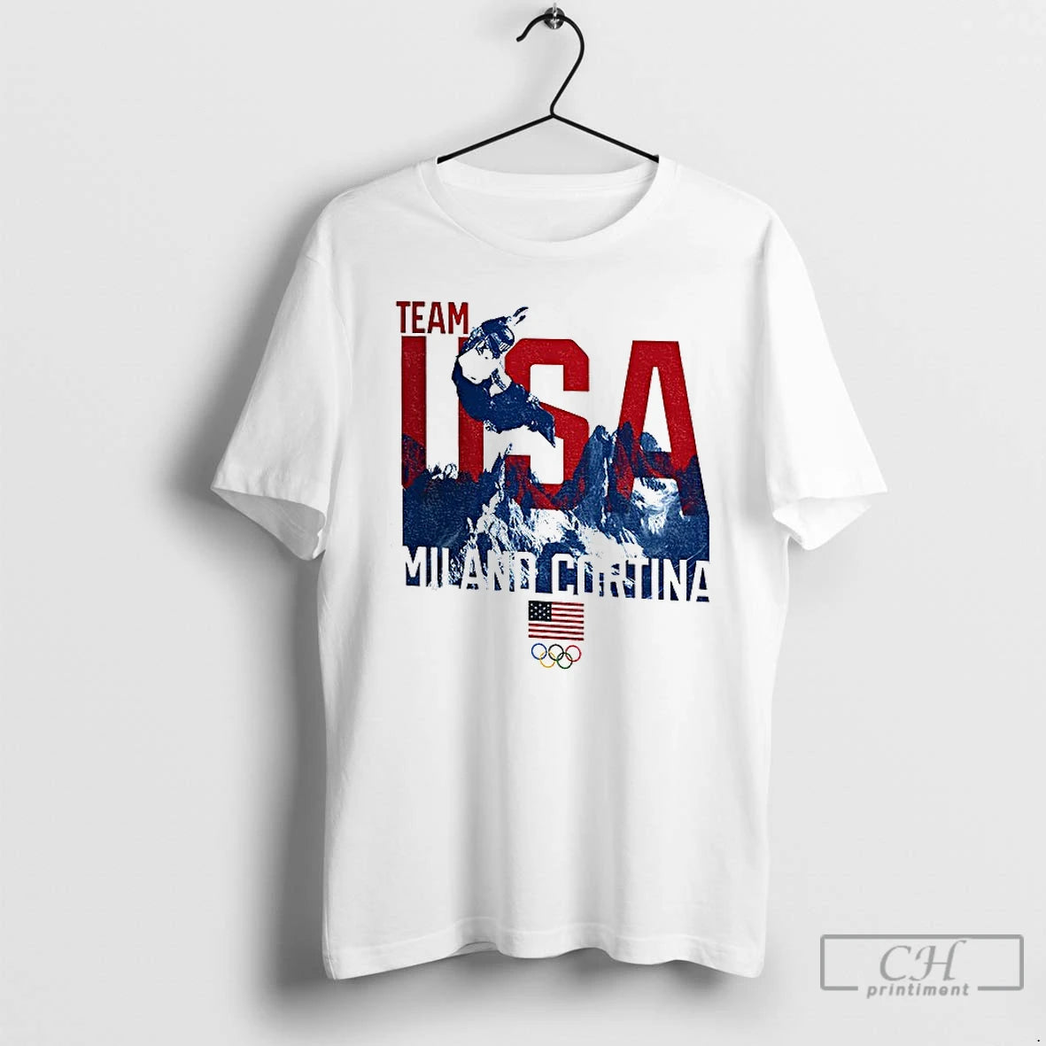 Premium Olympic Team Usa Milano Cortina 2026 American Flag T-Shirts, Hoodie, Sweatshirt | PopFlextees.com